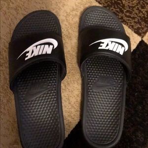 Nike Men's Slide Black White SIZE 14 Nike Men's Slide Black White SIZE 14